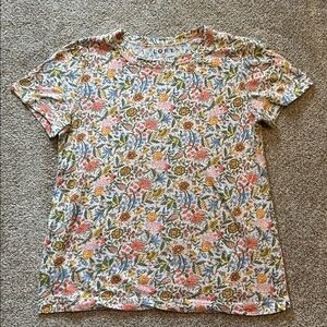 Womens Floral LOFT Tee Size M
